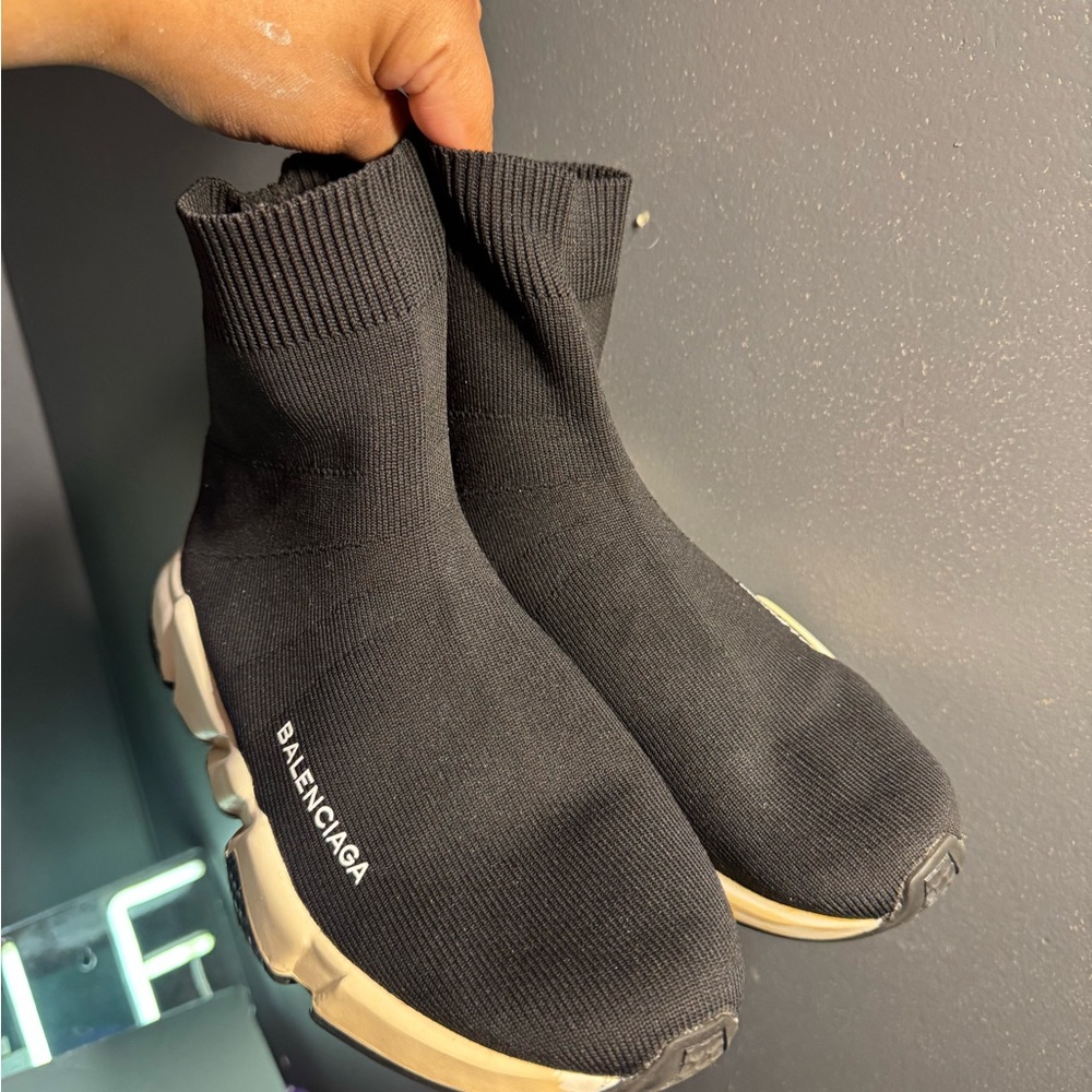 Balenciaga Black Speed Trainer Sneakers